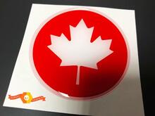 Vlag van Canada Koepelvormig Badge Embleem Hars Decal Sticker 2