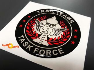 Trail Teams Task Force Call of Duty Domed Badge Embleem Hars Decal Sticker