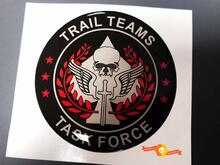 Trail Teams Task Force Call of Duty Domed Badge Embleem Hars Decal Sticker 2