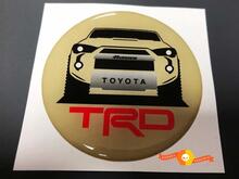 TRD Toyota 4Runner koepelvormige badge embleem hars sticker sticker 2