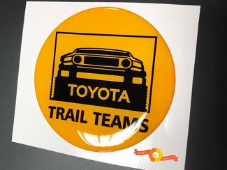 TRD Toyota FJ Cruiser Trail Teams Domed Badge Embleem Hars Decal Sticker