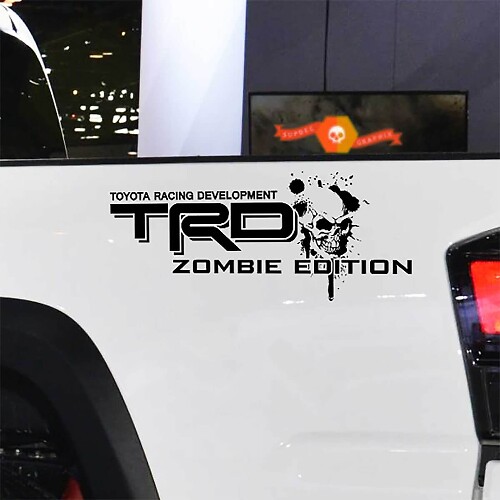 Toyota TRD Zombie Edition 4X4 Zijwandgrafiekstickers