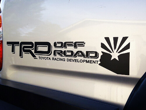 Toyota Racing Development TRD Arizona USA 4X4 bedzijde Grafische stickers stickers