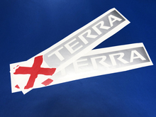 2x NISSAN XTERRA DAKRAK Sticker Sticker EMBLEEM 2 kleuren
 2