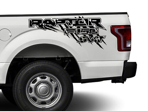 Ford Raptor F150 F 150 SVT noodlijdende grunge 4X4 bedzijde grafische stickers stickers
