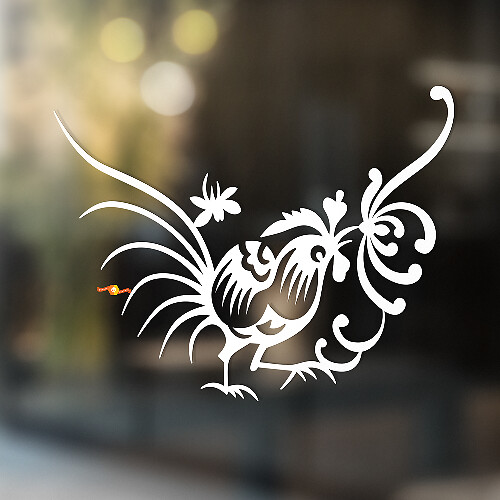 Rooster Tribal Style Universele Vinyl Decal Sticker
