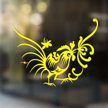 Rooster Tribal Style Universele Vinyl Decal Sticker_4