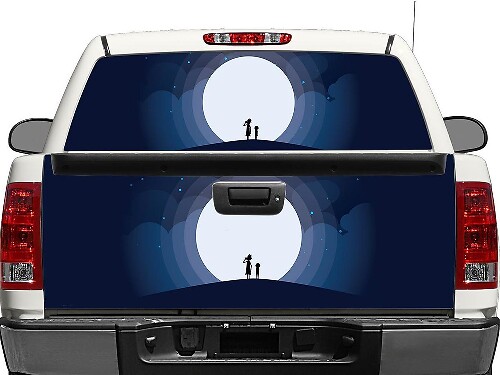 Rick and Morty Cartoon Achterruit- of Achterklep Vinyl Sticker voor Pick-up Trucks SUV's