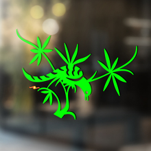 Pauwenveer op tak universele vinyl decal sticker_3