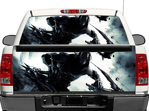 Death Darksiders Achterruit- of Achterklep Vinylsticker voor Pick-up Trucks SUV