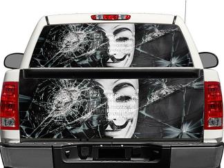 Anonieme Achterruit OF achterklep Decal Sticker Pick-up Truck SUV Auto