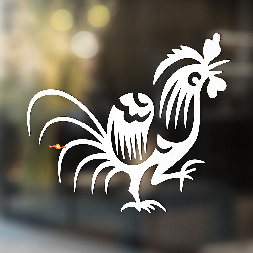 Rooster Art Tribal Stijl Universele Vinyl Decal Sticker