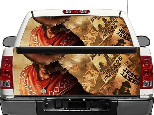 Red Dead Redemption Achterruit- of Achterklep Vinyl Sticker voor Trucks