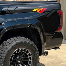 Toyota Tundra Side Pickup Carbon met vintage strepen stickersticker Graphics
 2