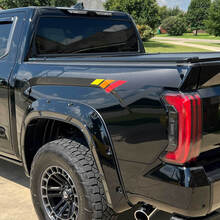 Toyota Tundra Side Pickup Carbon met vintage strepen stickersticker Graphics
 3