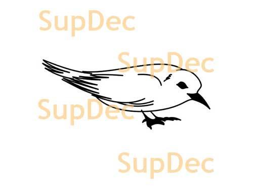 Vogel Vinyl Art Wall Window Badkamer Sticker Sticker verwijderbaar #16
