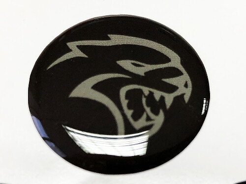 Startknop Hellcat-stijl Koepelvormige Harssticker voor Dodge Charger