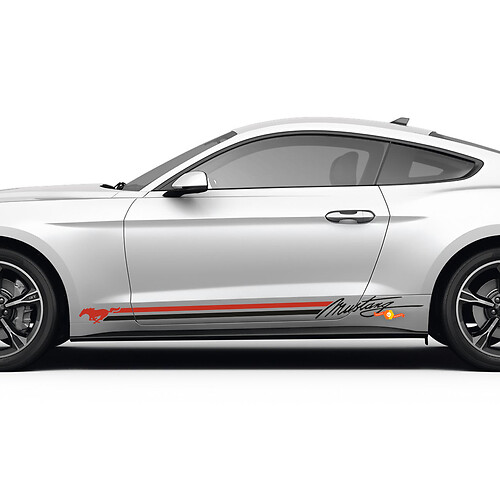 Zijdeuren Mustang Strepen Paarden Decals Stickers voor Ford Mustang
