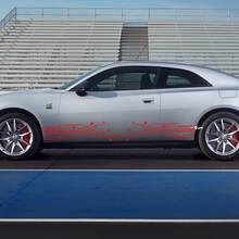 Zijrocker paneel stickers strepen voor Dodge Charger Electric 3
 3