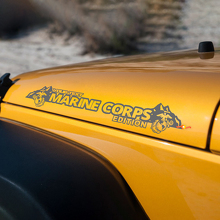 Marine Corps Mountains Edition Hood Stickers Stickers voor Jeep wrangler kappen
 2