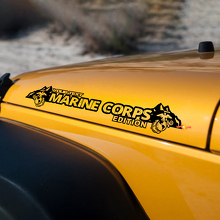 Marine Corps Mountains Edition Hood Stickers Stickers voor Jeep wrangler kappen
 3