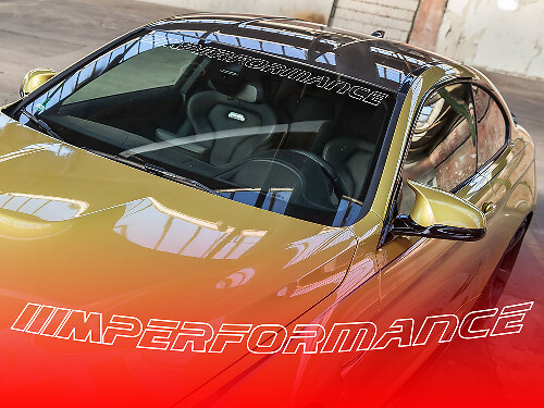 M Performance Style Outline Voorruit Banner Vinyl Sticker voor BMW