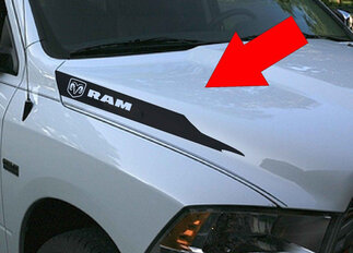 Dodge Ram Hemi 5.7 L 1500 2500 Hood Vinyl Stripes Decals Stickers Mopar Rebel RT