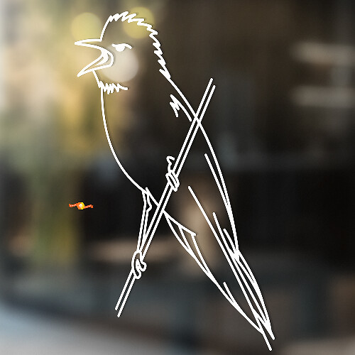 Steller's Jay Universele Vinyl Decal Sticker_1