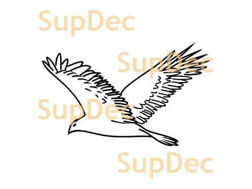 Vogel Vinyl Kunst Wand Raam Badkamer Sticker Decal verwijderbaar #19
