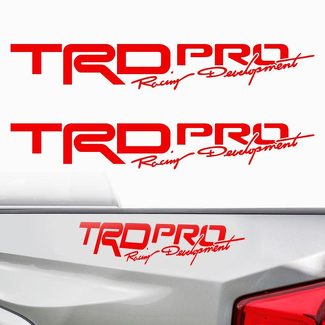 Toyota Tacoma TRD PRO 2017 Vinyl Bed Side Decals Stickers Cut Vinyl Racing D