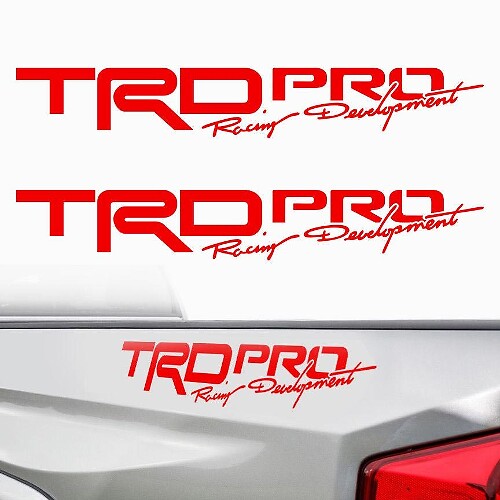 TRD Pro Racing Stijl Zijkant Vinyl Decal voor Toyota Tacoma
