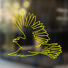 Flying Bird Contour Style Universele Vinyl Decal Sticker_2