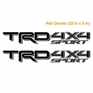 Toyota TRD 4X4 sport 2016 2017 Tacoma Tundra Truck paar stickers 2 sticker Vinyl S1