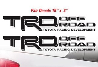 TOYOTA TRD OFF ROAD 4x4 Decals Set PAIR vrachtwagenbed Offroad Tacoma Tundra Sticker f