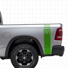 5.7L Hemi-stijl achterzijstrepen vinyl decal kit voor Dodge Ram 1500-3500_3