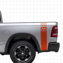 5.7L Hemi-stijl achterzijstrepen vinyl decal kit voor Dodge Ram 1500-3500_4