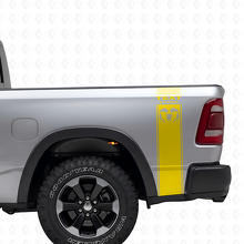 5.7L Hemi-stijl achterzijstrepen vinyl decal kit voor Dodge Ram 1500-3500_5
