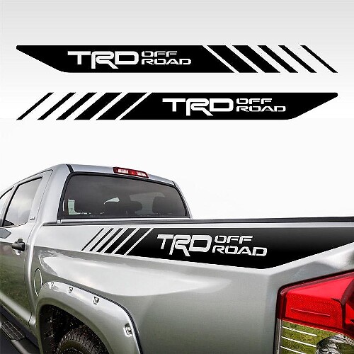 TRD Off Road Strobe Strepen Bedside Vinyl Decal Sticker voor Toyota Tacoma