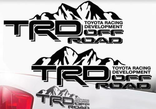 TRD Stijl Off-Road Berg Vinyl Sticker voor Toyota Tacoma Tundra