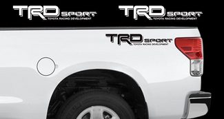 TRD SPORT-stickers Toyota Tundra Tacoma Racing Truck Bed Vinyl Stickers X2