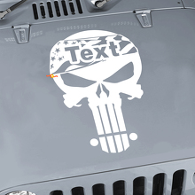 Jeep Wrangler TJ LJ JK Punisher schedel vlag Kit Set Hood Vinyl Sticker sticker auto/vrachtwagen
 2