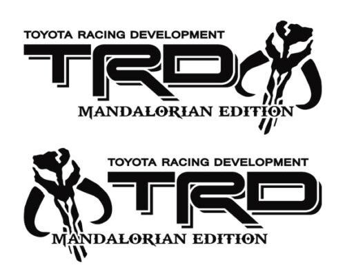TRD-stijl Mandalorian editie zijvinyl decal set voor Toyota Tacoma Tundra