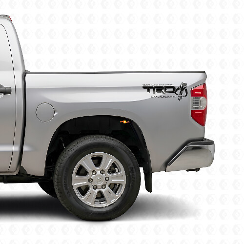 TRD-stijl Mandalorian editie zijvinyl decal set voor Toyota Tacoma Tundra