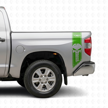 TRD Punisher Skull Achterzijde Vinyl Decal Set voor Toyota Tacoma Tundra_3