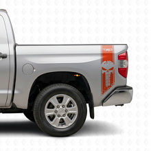 TRD Punisher Skull Achterzijde Vinyl Decal Set voor Toyota Tacoma Tundra_4