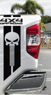 Toyota TRD Tundra Punisher 4x4 off-road Racing Decals Vinyl Sticker Decal Stripe