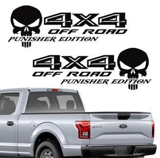 Ford F150 4X4 off-road Punisher Decals Truck Stickers Vinyl Decal
