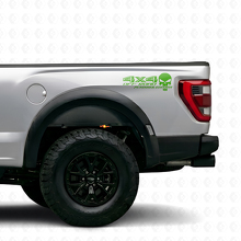 4x4 Off Road Punisher Edition Zijbed Vinyl Decal Set voor Musclecar truck_3