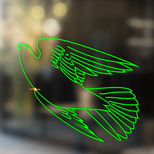 Flying Dove Universele Vinyl Decal Sticker_2