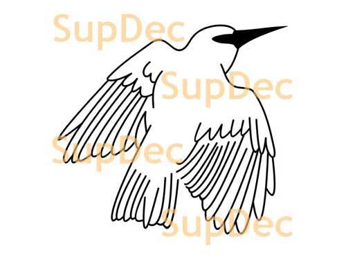 Vogel Vinyl Art Wall Window Badkamer Sticker Sticker verwijderbaar #26

